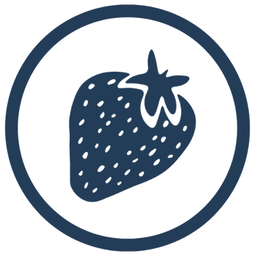 strawberry icon indicating that Cumulo is made with real fruit