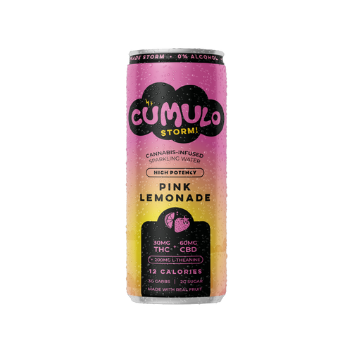 Cümulo Storm Pink Lemonade cannabis-infused sparkling water